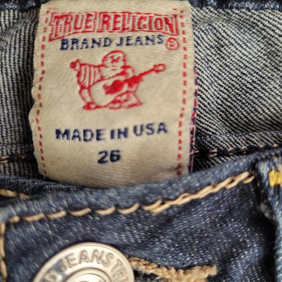 True Religion blue jeans. size 26. - Picture 3 of 10